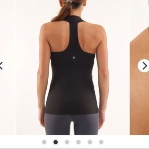 Lululemon Scoop Neck Mesh T-strap Yoga tank size 4